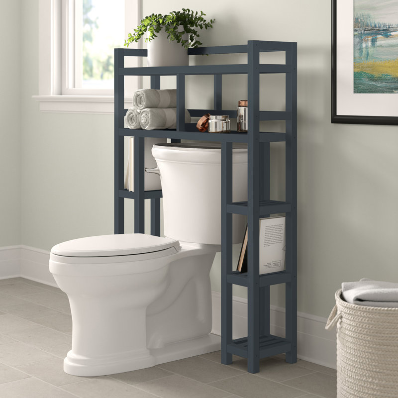 Bernardston 34.46" W x 48" H x 9" D Solid Wood OvertheToilet Storage & Reviews Birch Lane